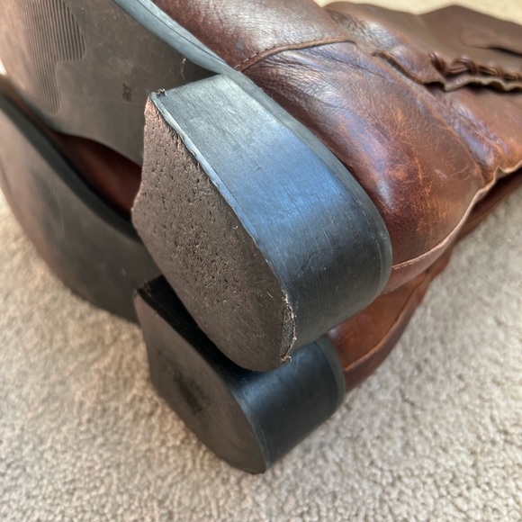 Brown leather riding boots size 8 - Picture 5 of 7